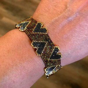 Love Heart Bead Boho Pull String Bracelet